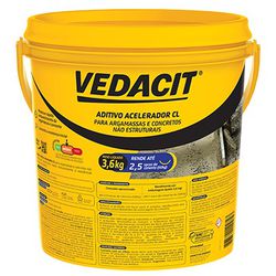 Vedacit Aditivo Acelerador CL 3,6 L - Vedacit - Casa Fácil Materiais Para Construção