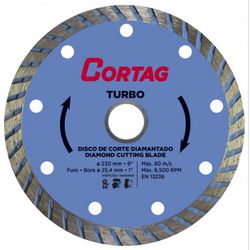 Disco Diamantado 9 Turbo - Cortag - Casa Fácil Materiais Para Construção