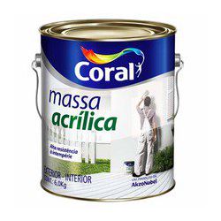 Massa Acrílica Coral 5,7kg - Casa Fácil Materiais Para Construção
