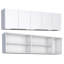 ARMARIO AEREO COZIMAX MAD CISNE 2,00M BRANCO - COZ... - Casa Fácil Materiais Para Construção