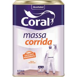 MASSA CORRIDA PVA 25 KG - CORAL - Casa Fácil Materiais Para Construção