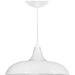 Pendente Prato Branco UT7-18 - Utron - Casa Fácil Materiais Para Construção