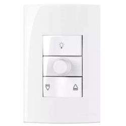 Sleek Branco Conjunto Controle Ventilador C/ Inter... - Casa Fácil Materiais Para Construção