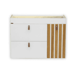 TOUCADOR CORSO PINA FREIJO BRANCO FOSCO 78 CM - Casa Fácil Materiais Para Construção