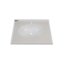 LAVATÓRIO PRE MOLD ALBA BRANCO SHIMMER 60 CM CORSO - Casa Fácil Materiais Para Construção