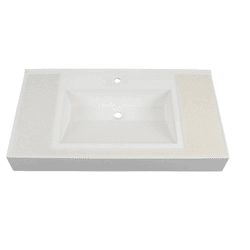 LAVATÓRIO PRE MOLD PINA BRANCO SHIMMER 80 CM CORSO - Casa Fácil Materiais Para Construção