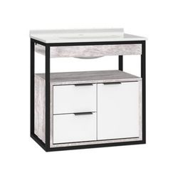 Toucador Cozimax Lotus 57cm - Branco c/ Calcare - Casa Fácil Materiais Para Construção