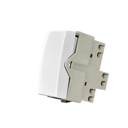Sleek Branco Módulo Interruptor Simples 10A - Marg... - Casa Fácil Materiais Para Construção