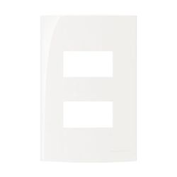 Sleek Branco Placa 4x2 2 Posto Sem Suporte - Margi... - Casa Fácil Materiais Para Construção