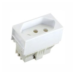 Ilumi Slim Módulo Tomada 2P + T 10A - 250V Branco - Casa Fácil Materiais Para Construção