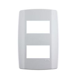 Ilumi Slim Placa 4x2 2P c/ Suporte Branco - Casa Fácil Materiais Para Construção