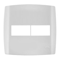 Ilumi Slim Placa 4x4 2P com Suporte Branca - Casa Fácil Materiais Para Construção