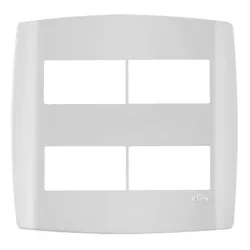 Ilumi Slim Placa 4x4 4P com Suporte Branca - Casa Fácil Materiais Para Construção