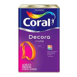 Coral Decora Acrílico Premium Matte 18L - Casa Fácil Materiais Para Construção