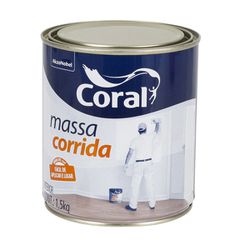 MASSA CORRIDA PVA 1,5 KG - CORAL - Casa Fácil Materiais Para Construção
