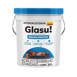 Tinta Glasu Acrilico Semi-Brilho Brilho Prático St... - Casas Jardim 