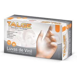 Luva De Vinil Com Pó MédiaTalge- 100 unidades - 10... - Casem Embalagens