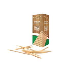 Palito de Dente de Bambu Talge (100 unidades) - 11... - Casem Embalagens