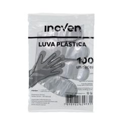 Luva Plástica Descartável Inoven - 100 unidades - ... - Casem Embalagens