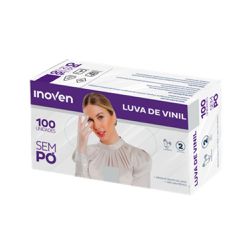 Luva De Vinil Sem Pó Pequena Inoven - 100 unidades... - Casem Embalagens