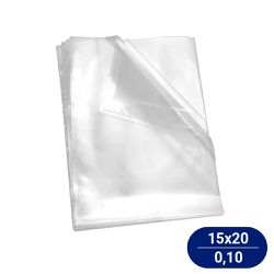 Saco Plástico PP Transparente 15X20cm Micra 0,010m... - Casem Embalagens