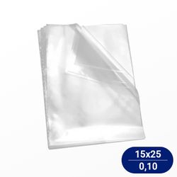Saco Plástico PP 15x25cm Reforçado - 1Kg - 10776 - Casem Embalagens