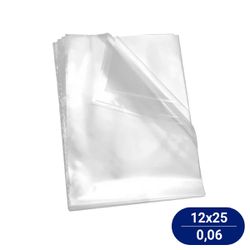 Saco Plástico PP 12x25cm - 1Kg - 10933 - Casem Embalagens