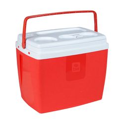 Caixa Térmica Cooler Vermelha 19 Litros com Alça -... - Casem Embalagens