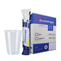 Copo Plástico PS 300ml Translúcido Cristalcopo - (... - Casem Embalagens