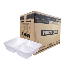 Marmita De Isopor Funda com 3 Divisórias HF90/3F F... - Casem Embalagens