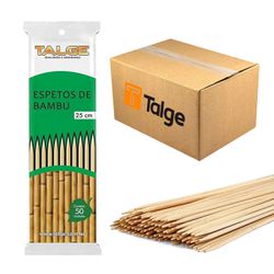 Palito Espeto Bambu Para Churrasco Talge 25cm (500... - Casem Embalagens