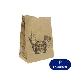 Saco De Papel Kraft Sos Impresso p 24x17x10cm Para... - Casem Embalagens