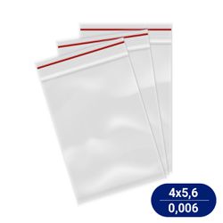 Saco Plástico Zip Lock 4x5cm Nº0 (1000 Unidades) -... - Casem Embalagens