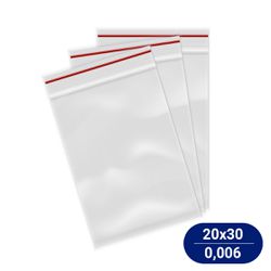 Saco Plástico Zip Lock 20x30cm Nº9 (100 Unidades) ... - Casem Embalagens