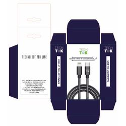 Lançamento: CABO TECH TOK USB-C / LIGHTNING - 1M - CASE & SCREEN
