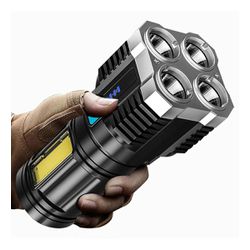 Lanterna Potente 4 Led Recarregavel Tatica Usb - 4... - CASTRO SHOP
