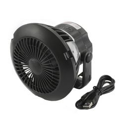 Ventilador com Lanterna Portátil 2 em 1 Recarregáv... - CASTRO SHOP