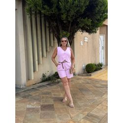 Conjunto Short Luma Rosa - Catharina Ruffim