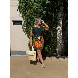 Vestido Lica Estampa - Catharina Ruffim