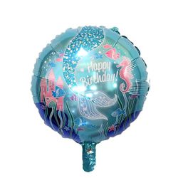 Balão Metalizado Redondo Sereia - CELEBRAH ARTIGOS PARA FESTAS