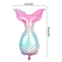 Balão Calda de Sereia Metalizado - CELEBRAH ARTIGOS PARA FESTAS