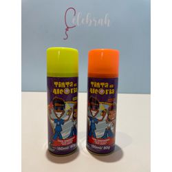 Tinta Spray de Cabelo Lavável da Alegria - CELEBRAH ARTIGOS PARA FESTAS