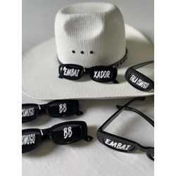 Óculos de Sol Retrô Preto Personalizado para Festa... - CELEBRAH ARTIGOS PARA FESTAS