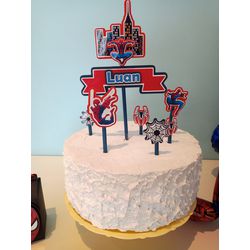 Topo de Bolo Homem Aranha - Aniversário - CELEBRAH ARTIGOS PARA FESTAS