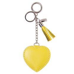 CHAVEIRO COURO AMOR AMARELO - Cellway