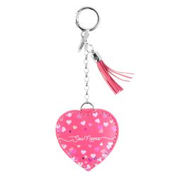 CHAVEIRO COURO NOME AMOR ROSA PINK - Cellway