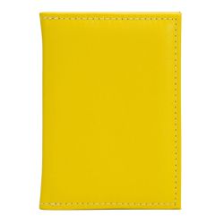 PORTA DOCUMENTOS COURO AMARELO - Cellway