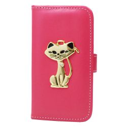 CAPA CARTEIRA COURO GATO PINK - Cellway