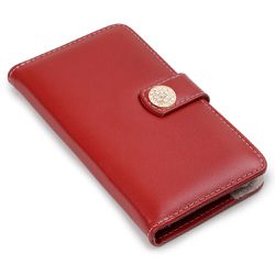 CAPA CARTEIRA COURO STRASS VERMELHO - Cellway