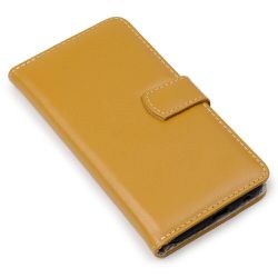 CAPA CARTEIRA COURO CELLWAY MOSTARDA - Cellway